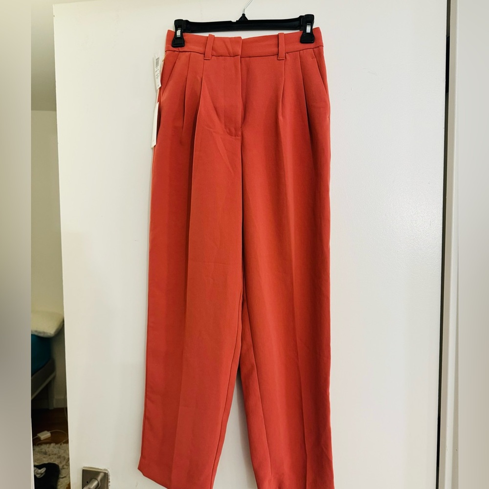 Wilfred Carrot Pant Tall in Warm Sienna Red